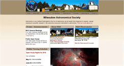 Desktop Screenshot of milwaukeeastro.org